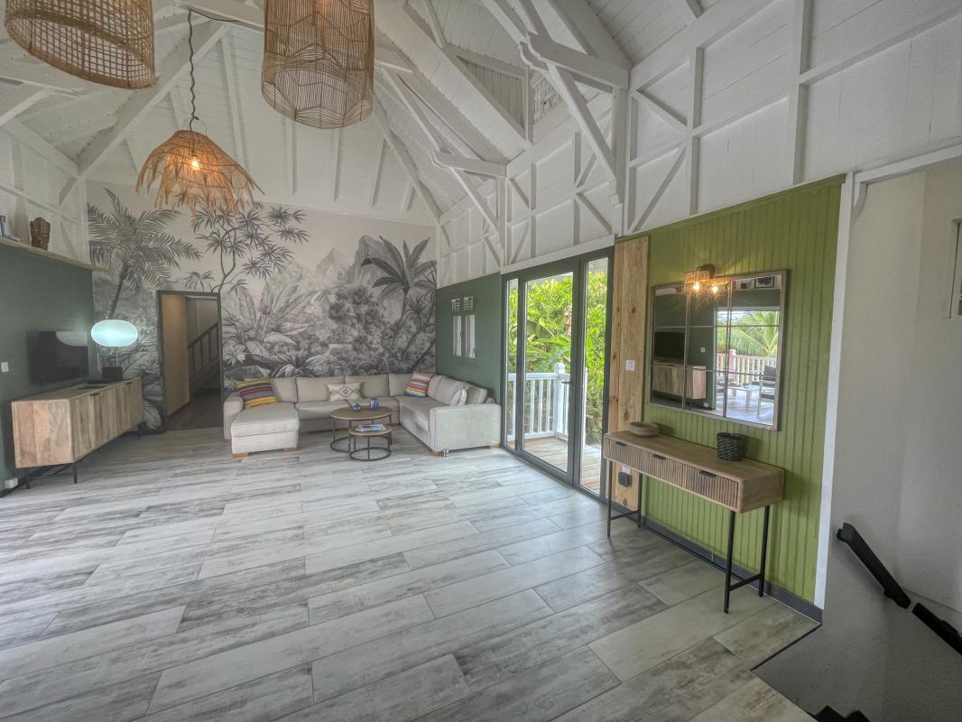 16.Location villa piscine vue mer Saint François  Guadeloupe_Salon